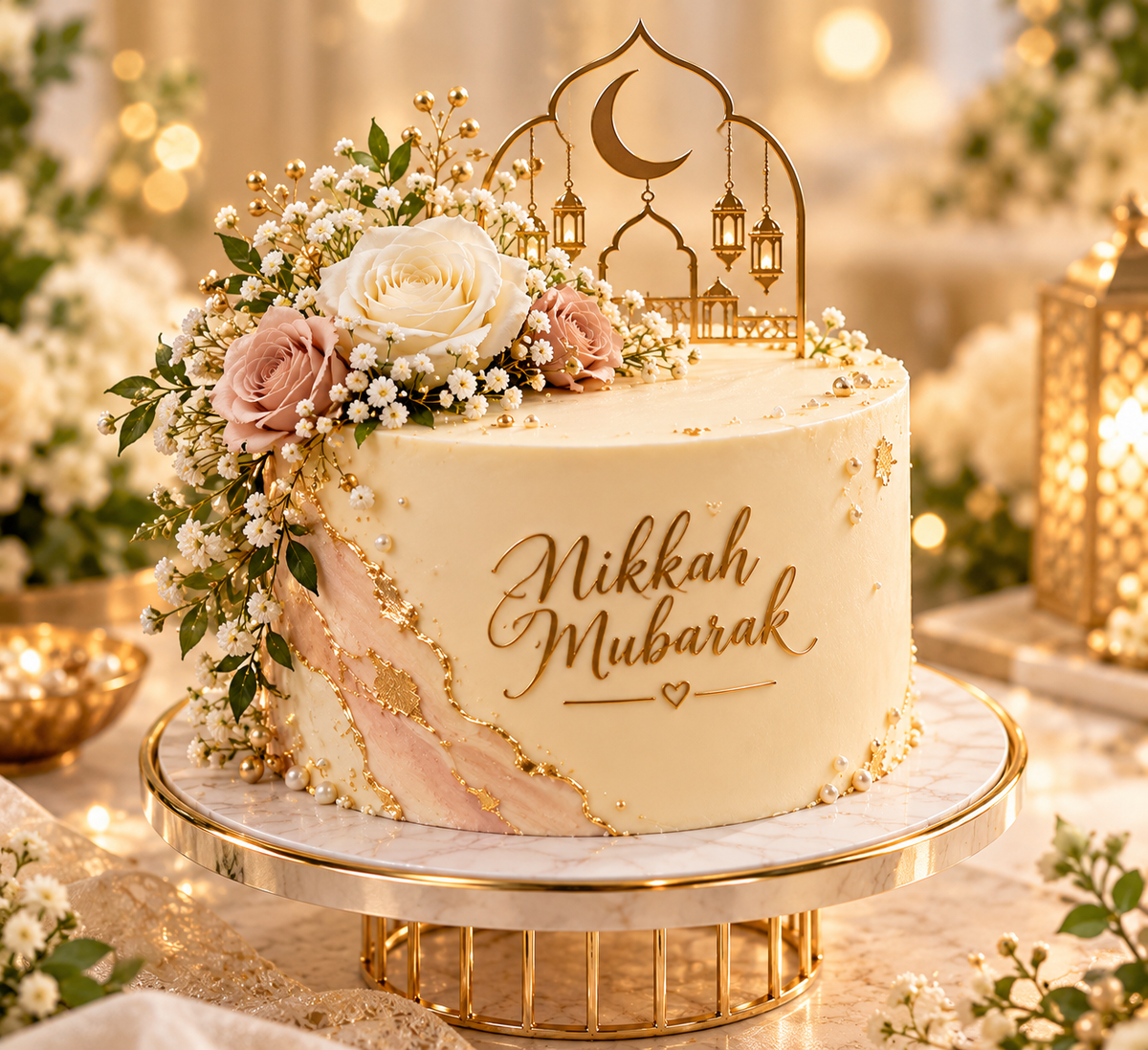 Customize Nikkah Cake