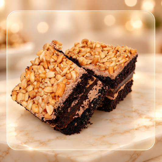 Peanut Butter Stack Brwonie